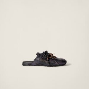 530 SL Mules – Bleached Leather & Gum Sole Black Edition